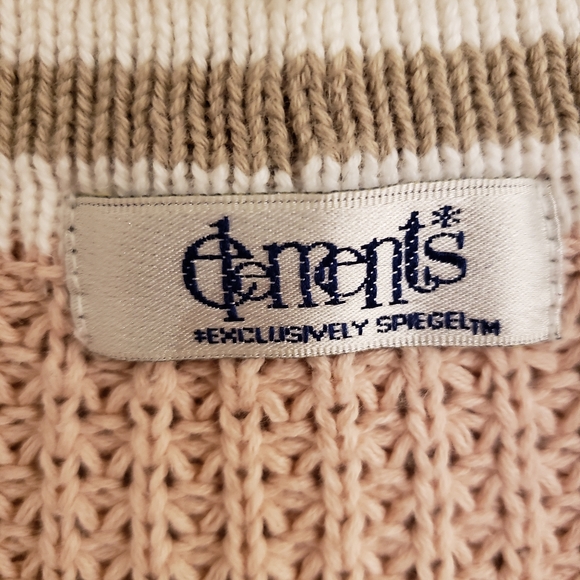Vintage Elements 100% Cotton Zip-Up Sweater - Picture 3 of 8